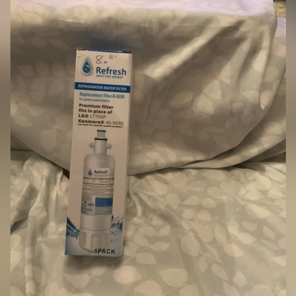 5/$25 NIB Refresh R-9690 Replacement Water Filter For LG & Kenmore Refrigerators